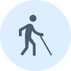 Icon relating to people with visual impairments